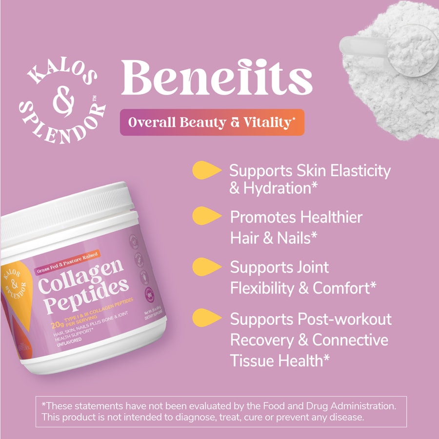 21st Century Kalos & Splendor™ Collagen Peptides, Unflavored, 10.6 oz (300 g), view 4