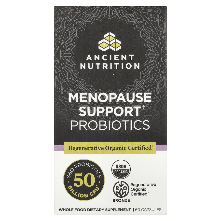 Ancient Nutrition Menopause Support Probiotics, 50 Billion CFU, 60 Capsules
