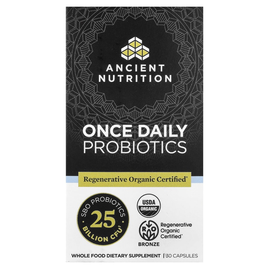 Ancient Nutrition Once Daily Probiotics, 25 Billion CFU, 30 Capsules