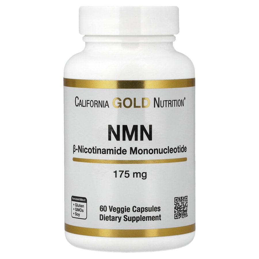 California Gold Nutrition NMN, 175 mg, 60 Veggie Capsules