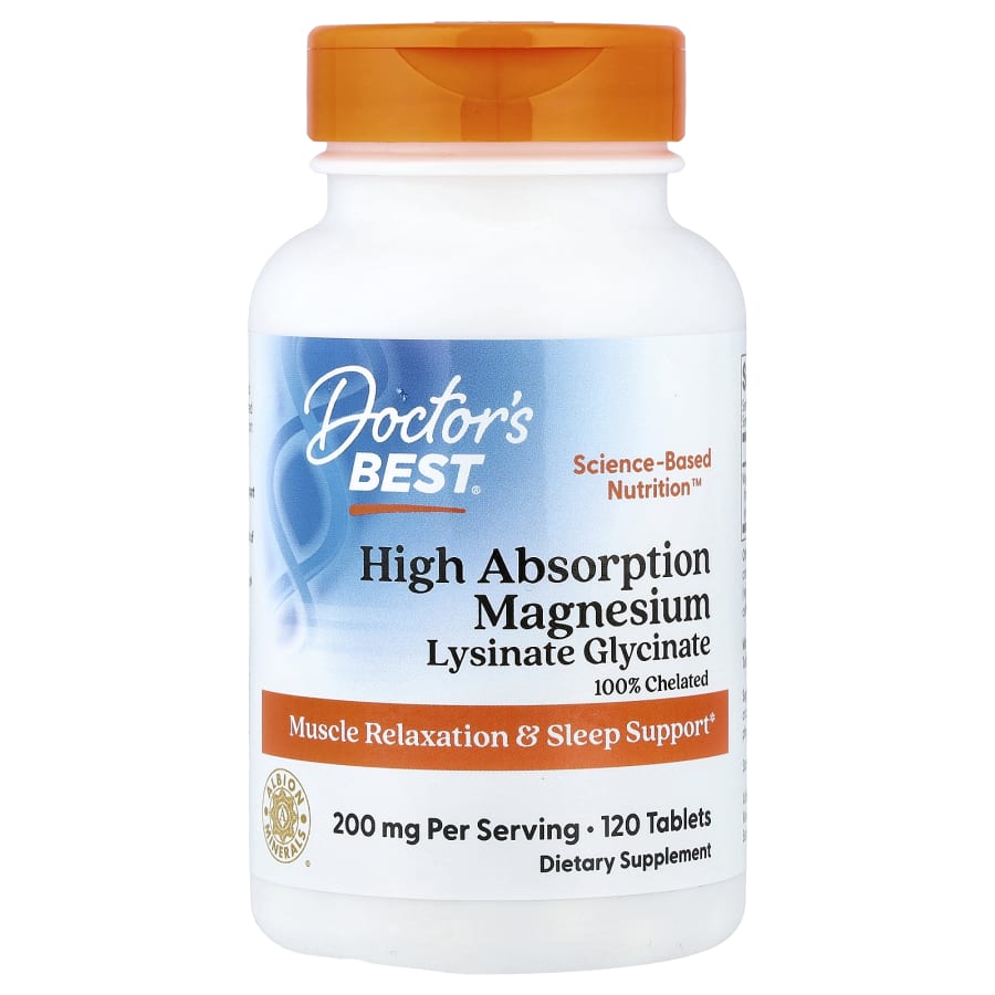 Doctor's Best High Absorption Magnesium, 120 Tablets (100 mg per Tablet)