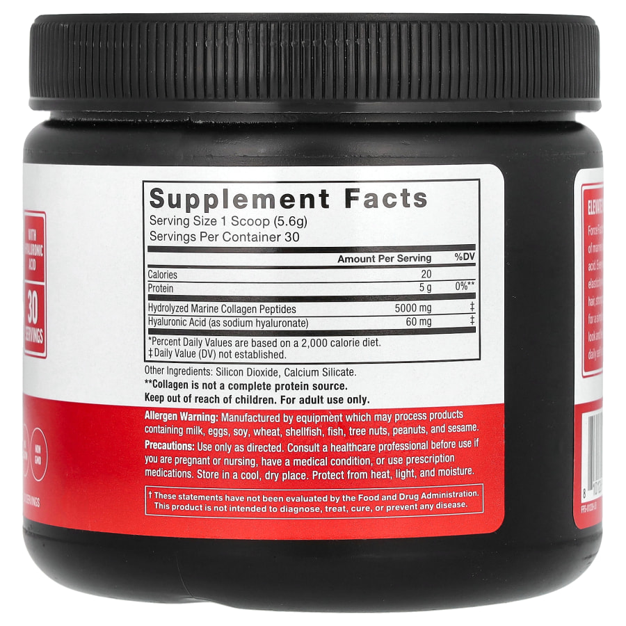 Force Factor Marine Collagen Powder, Unflavored, 5.93 oz (168 g), view 2