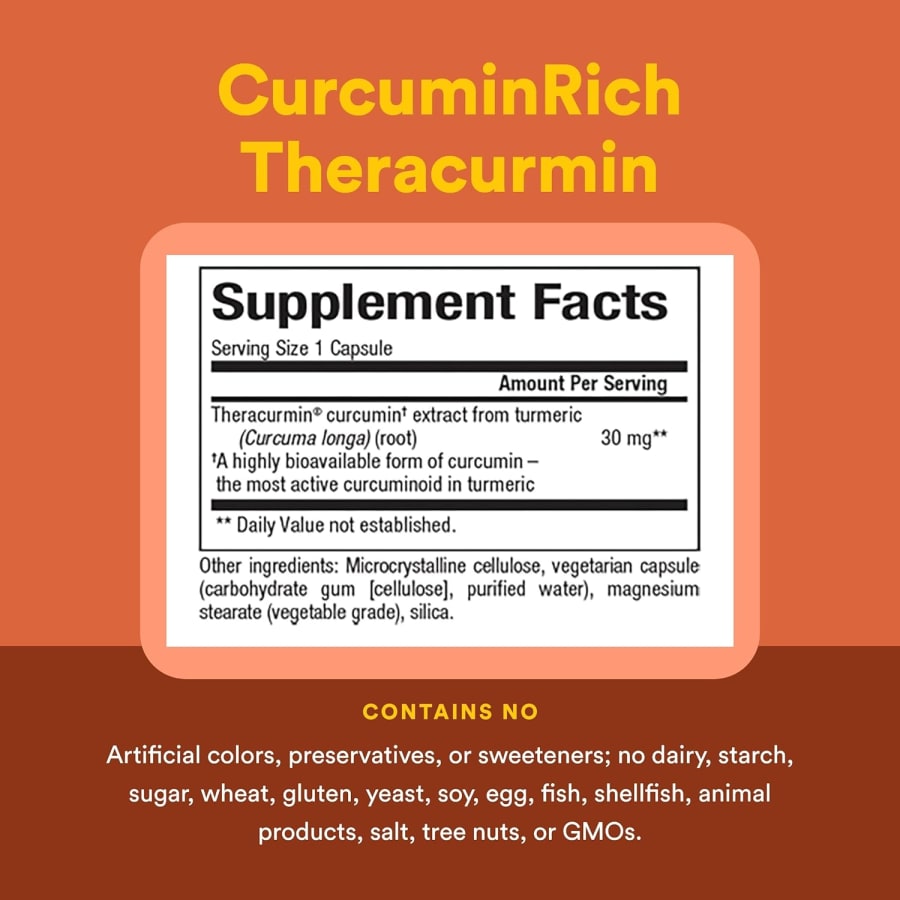 Natural Factors CurcuminRich®, Theracurmin®, 120 Vegetarian Capsules (30 mg per Capsule), view 4